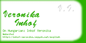 veronika inhof business card